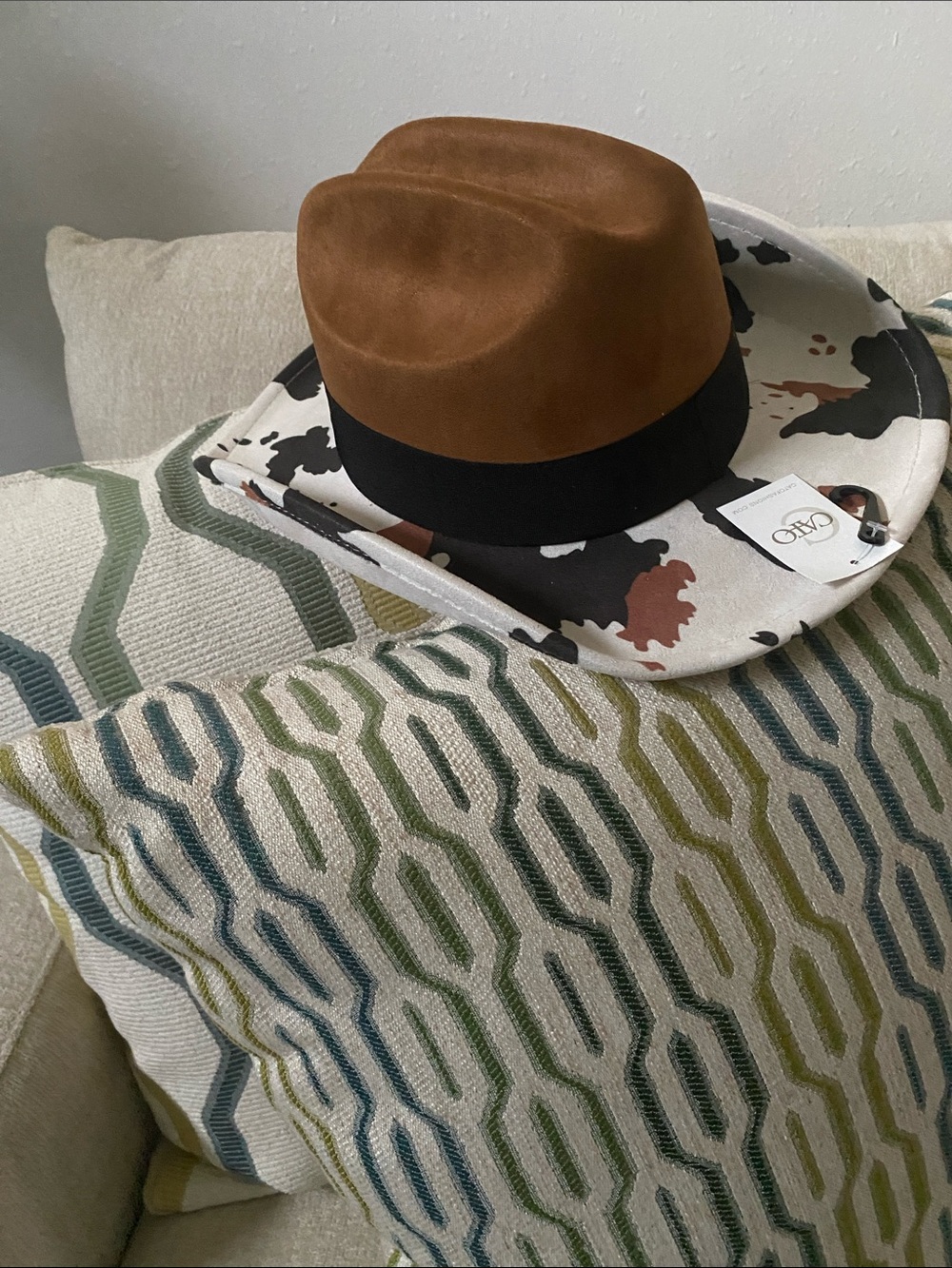 Cato Brown Felt Fedora with Black Band